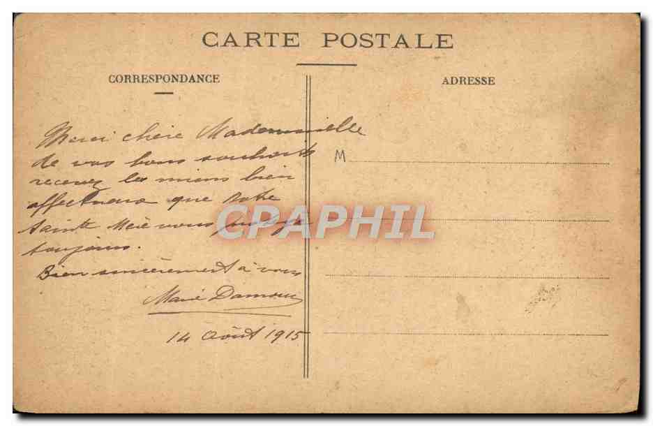 CPA Retour Des Champs — Verso