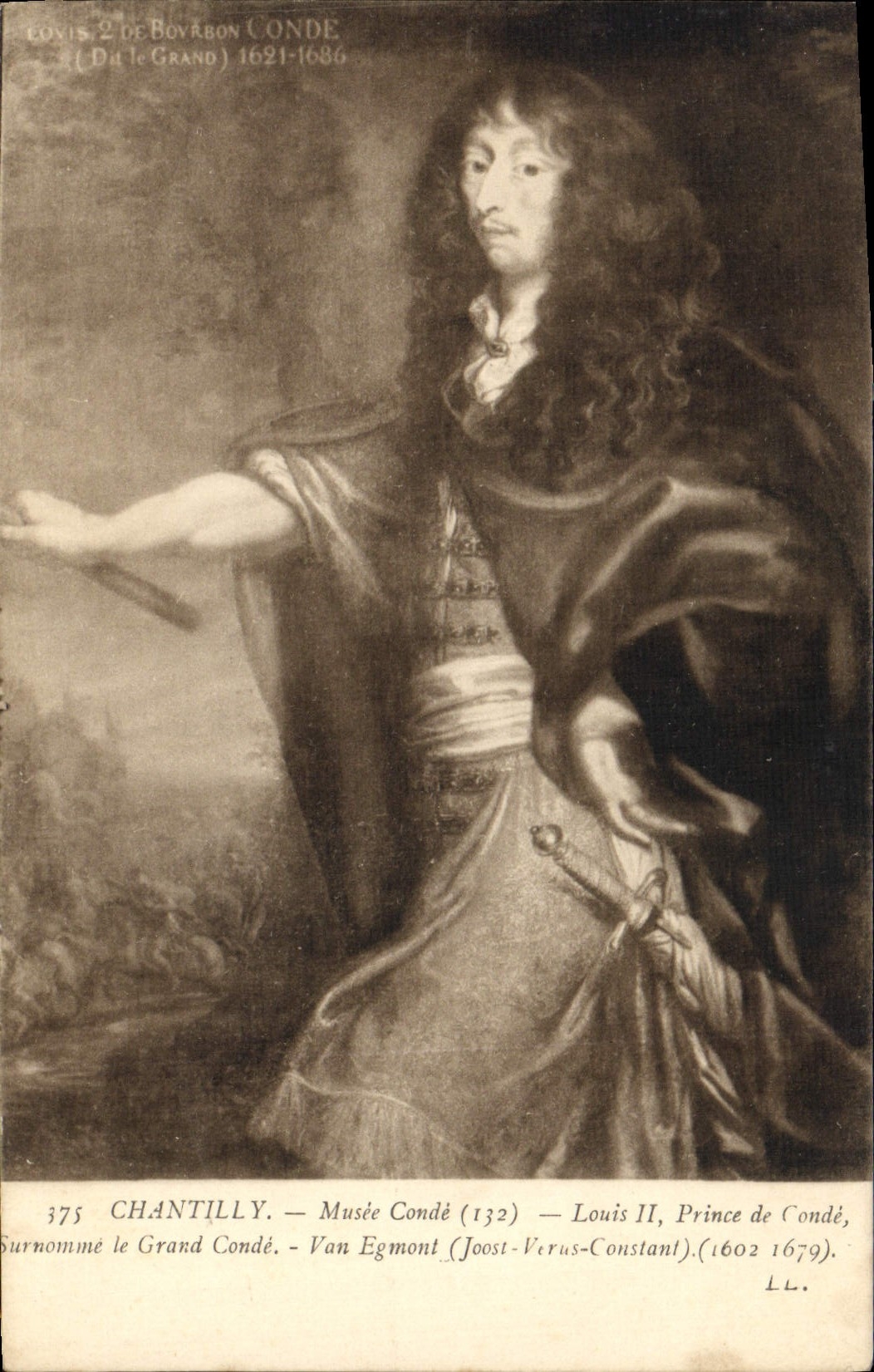 CPA Chantilly Musee Conde Louis II Prince de Conde Van Egmont