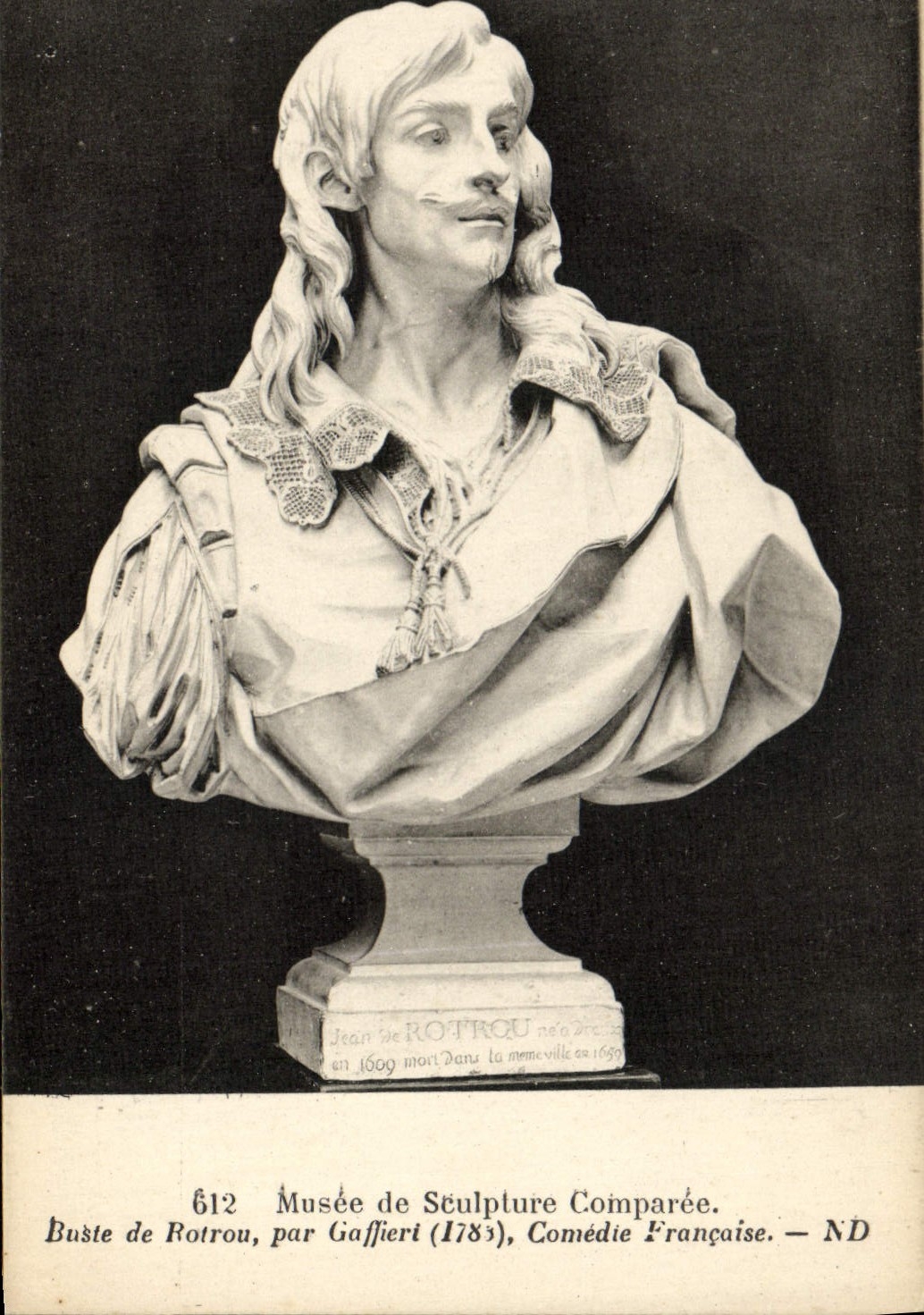 Buste de Rotrou — Musée de Sculpture Comparée, Comédie Française — ND