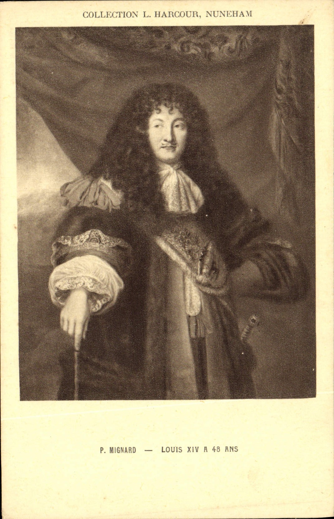 Louis XIV à 48 ans — portrait par P. Mignard — Collection L. Harcour, Nuneham