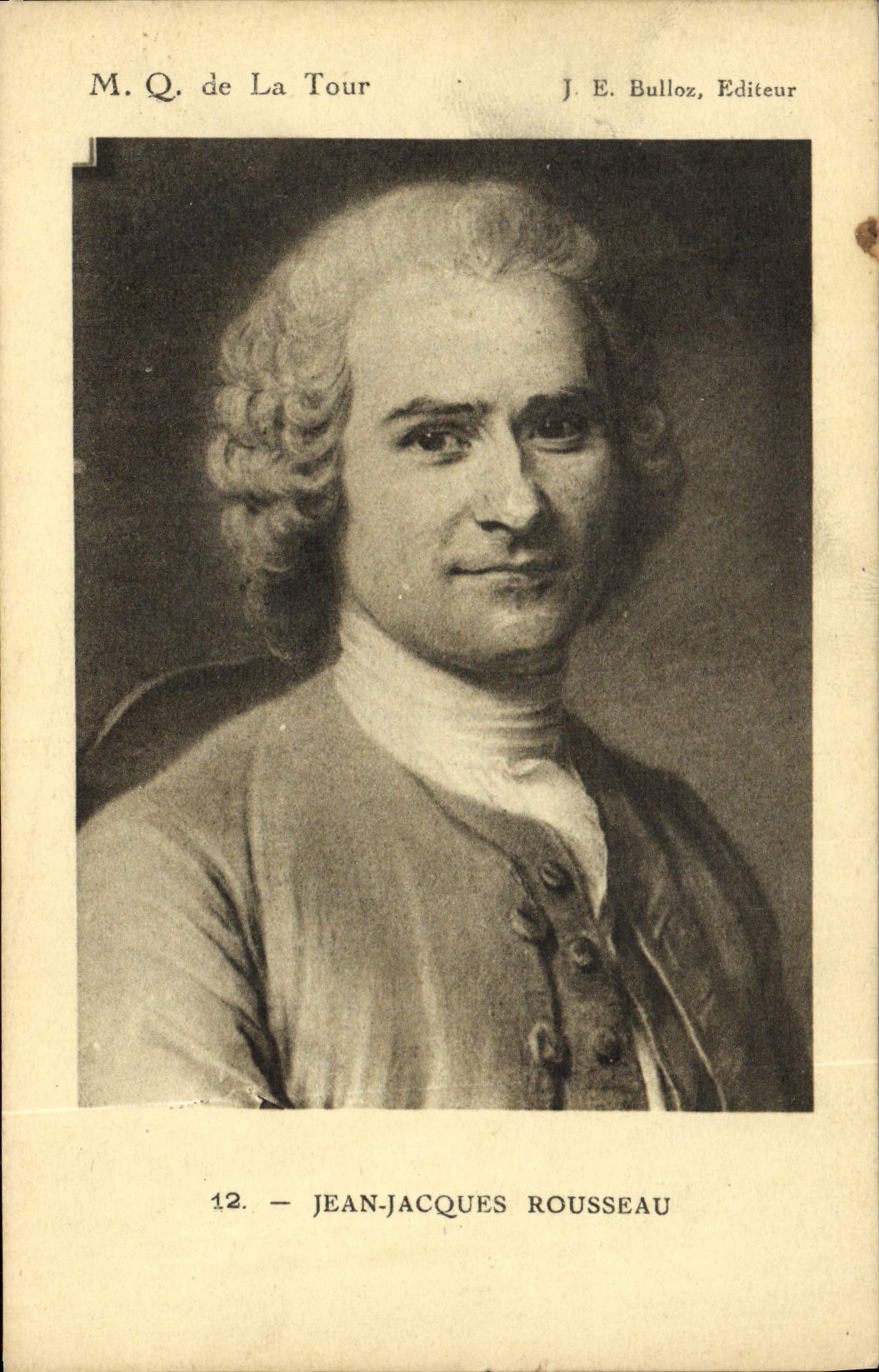 CPA Jean Jacques Rousseau M Q de la Tour 