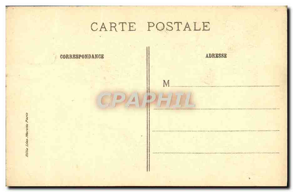 CPA Jean Jacques Rousseau M Q de la Tour  — Verso
