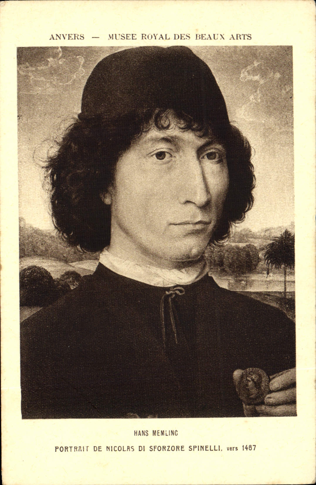 CPA Anvers Musee Royal Des Beaux Arts Hans Memling Nicolas di Sforzore Spinelli 1487