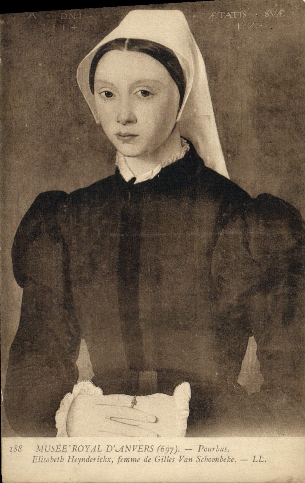CPA Musee Royal D'Anvers Pourbus Elisabeth Heynderiicks femme de Gilles Van Schoonbeke