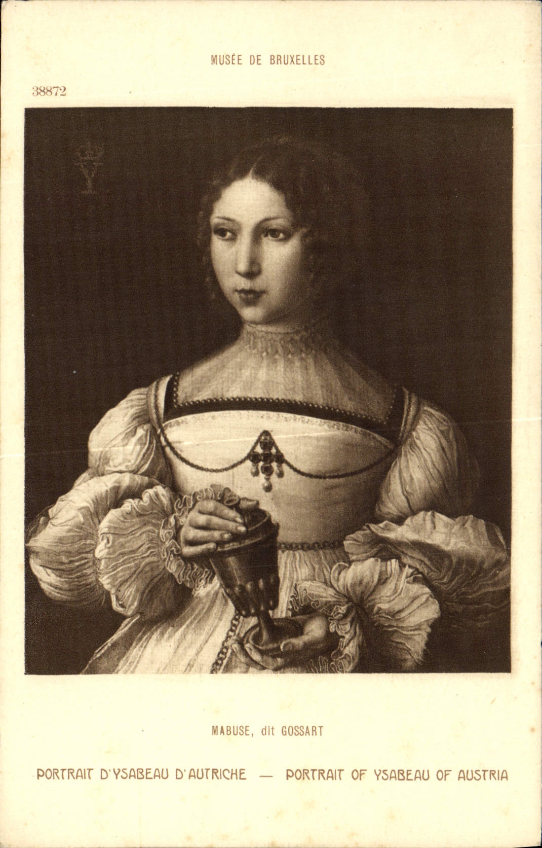 CPA Musee De Bauxelles Portrait Of Ysabeau Of Austria Mabuse dit Gossart