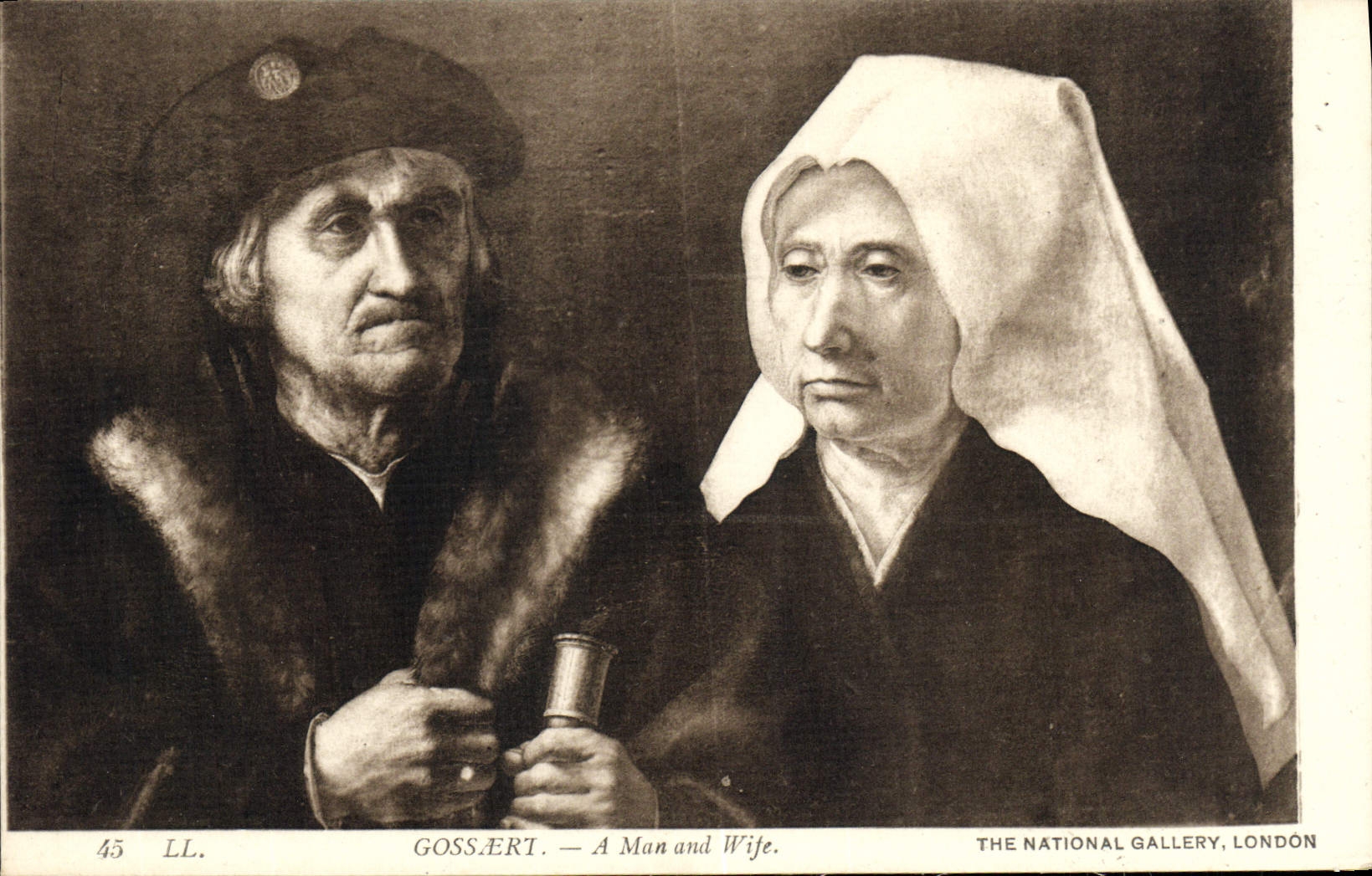 CPA Gossaert A Man and Wife The National Gallery London 