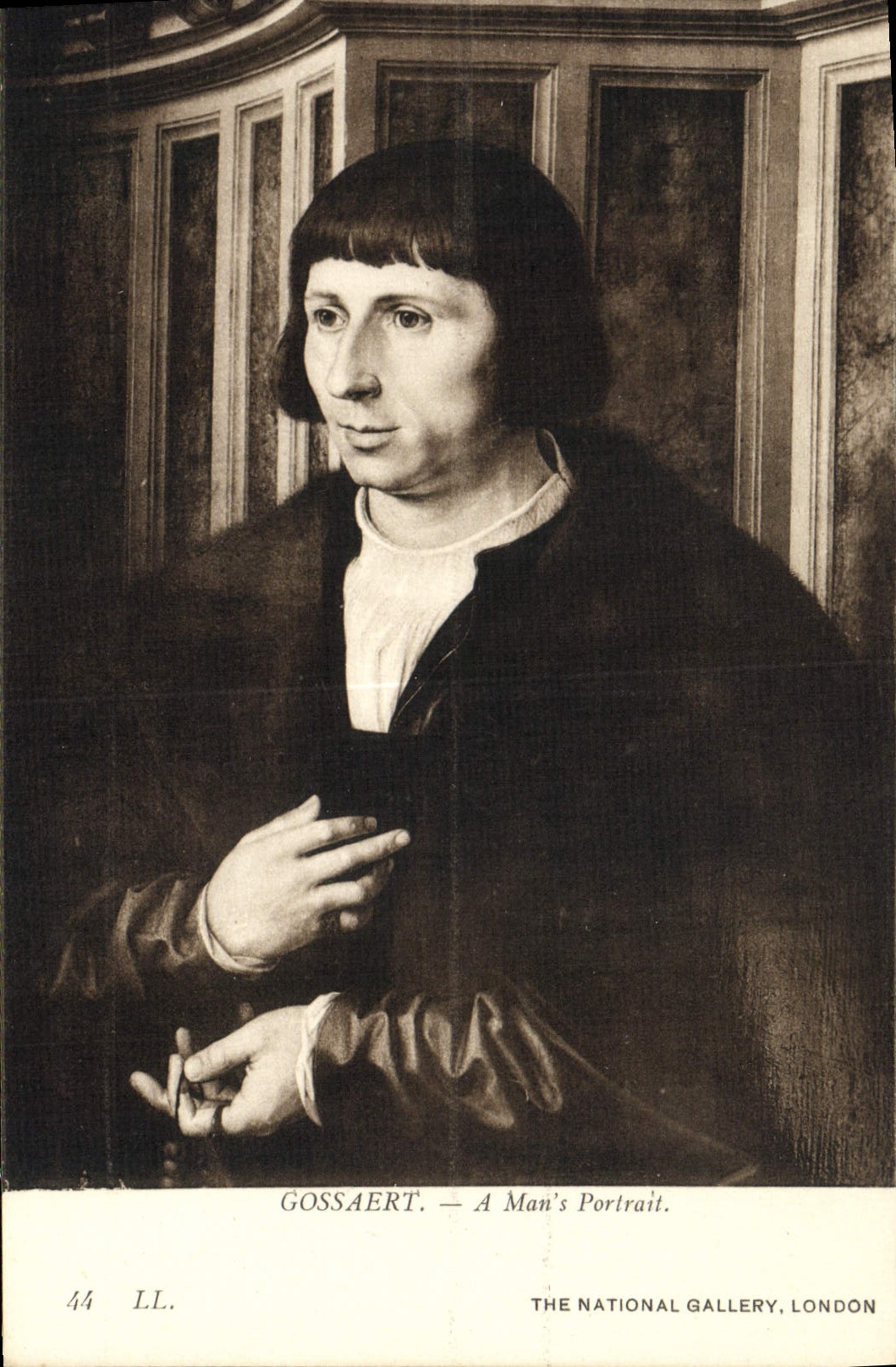 CPA Gossaert A Man's Portrait The National Gallery London