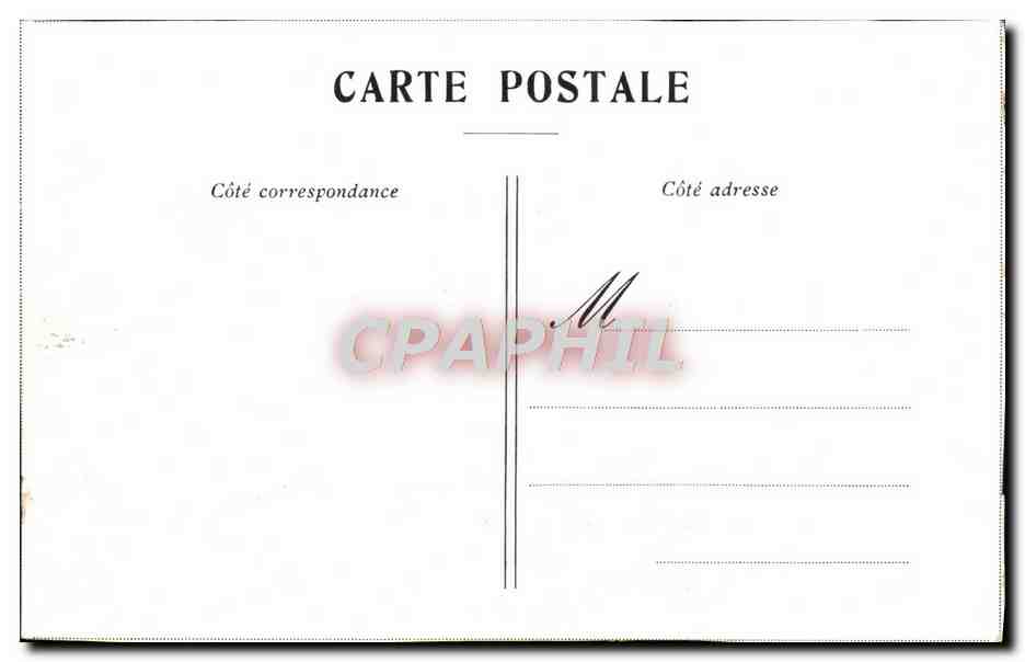 Château de Saint Germain — vue du parc avec fontaine — éditeur non identifié — Verso