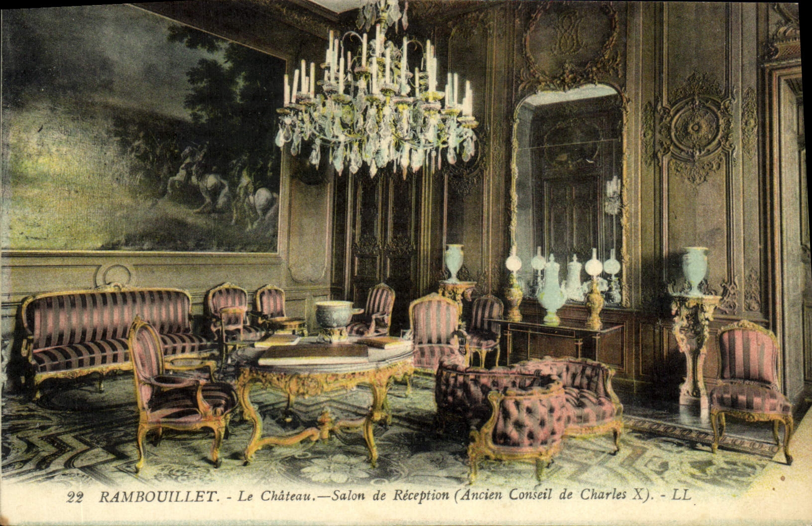 Rambouillet - Le Château. - Salon de Réception (Ancien Conseil de Charles X). - LL