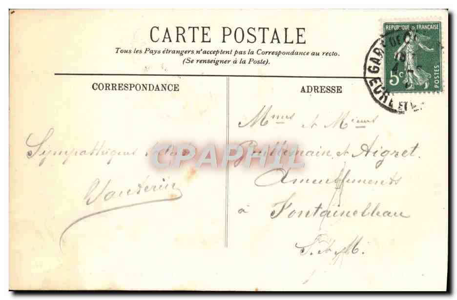 Rambouillet - Le Château. - Salon de Réception (Ancien Conseil de Charles X). - LL — Rückseite