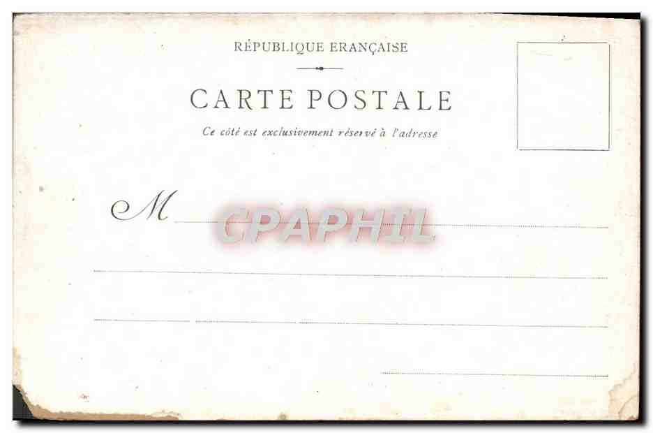 CPA Le Meeting Musee du Luxembourg Mlle Bashkirtseff — Achterkant