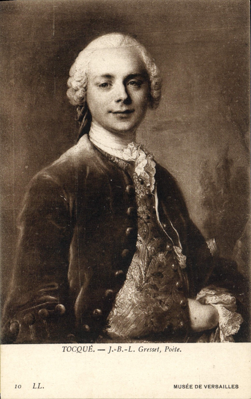 CPA Tocque Musee De Versailles Gresset Poete
