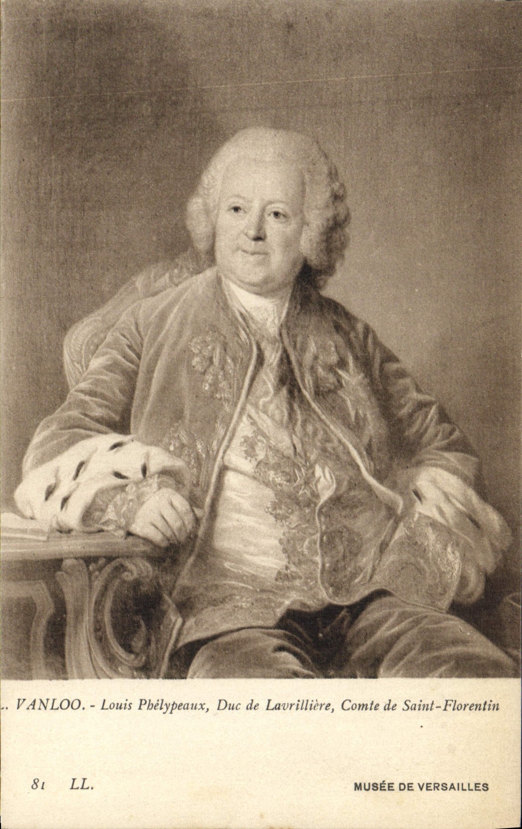 CPA Vanloo Louis Phelypeaux Due de Lavrilliere Comte de Saint Florentin Musee de Versailles