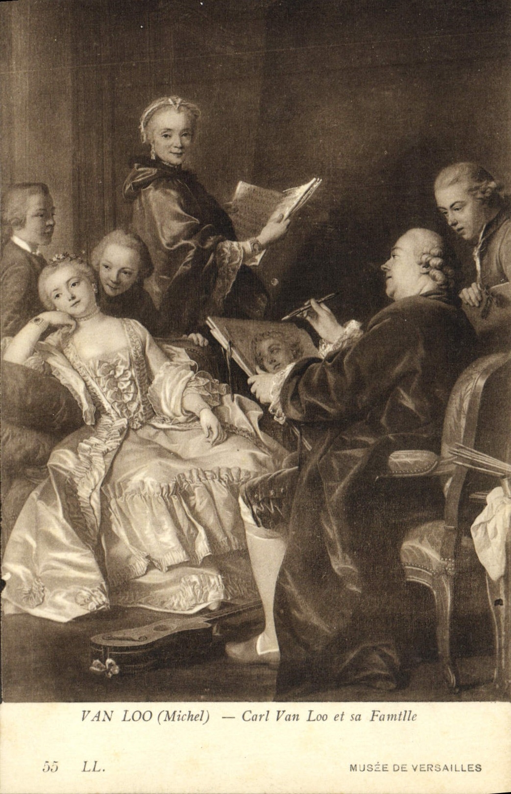CPA Van Loo Carl Van Loo et sa Famille Musee de Versailles