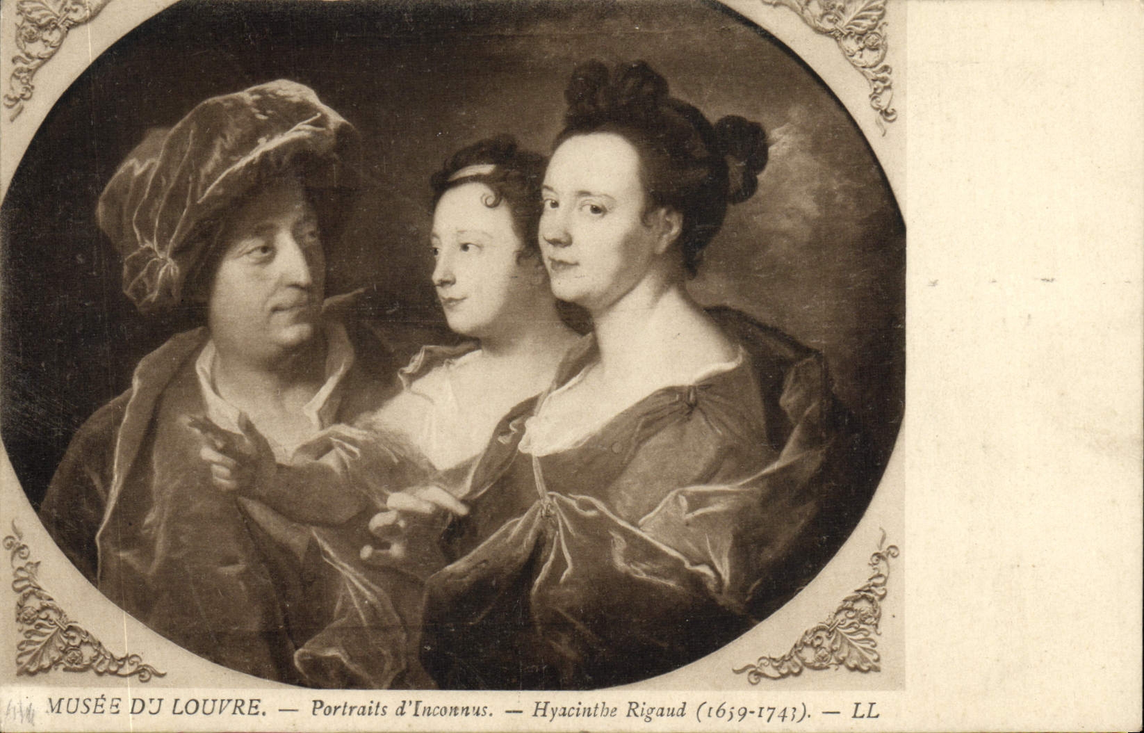 CPA Musee Du Louvre Portraits d'inconnu Hyacinthe Rigaud 