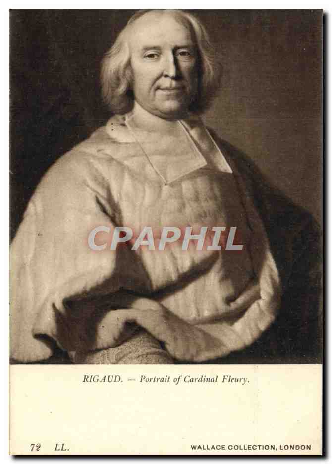 CPA Rigaud Portrait of Cardinal Fleury Wallace Collection London