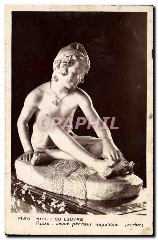 CPA Musee Du Louvre Rude Jeune Pecheur Napolitain