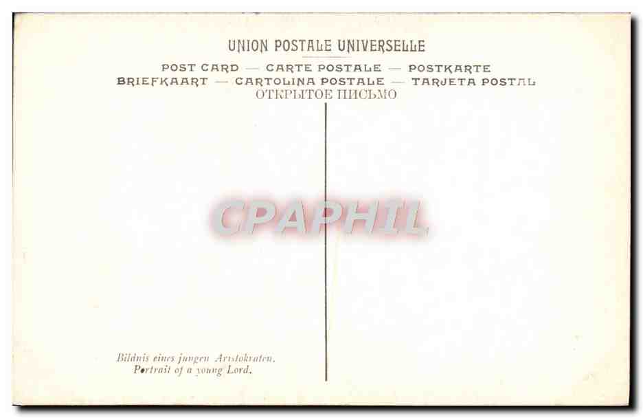 CPA Noordt Portait en Pied d'un jeune seigneur Chien Musee Saint Pierre Lyon — Rückseite