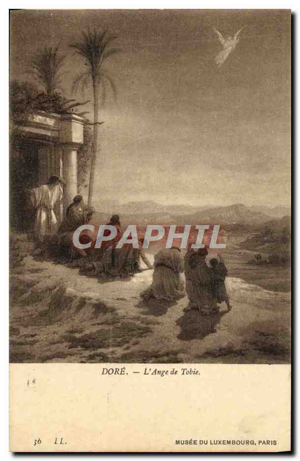 CPA Dore L'Ange de Tobie Musee du Luxembourg Paris