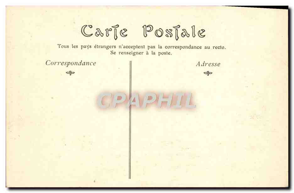 CPA Jacques Marie Le Village de Larchant Paris Musee du Luxembourg — Verso