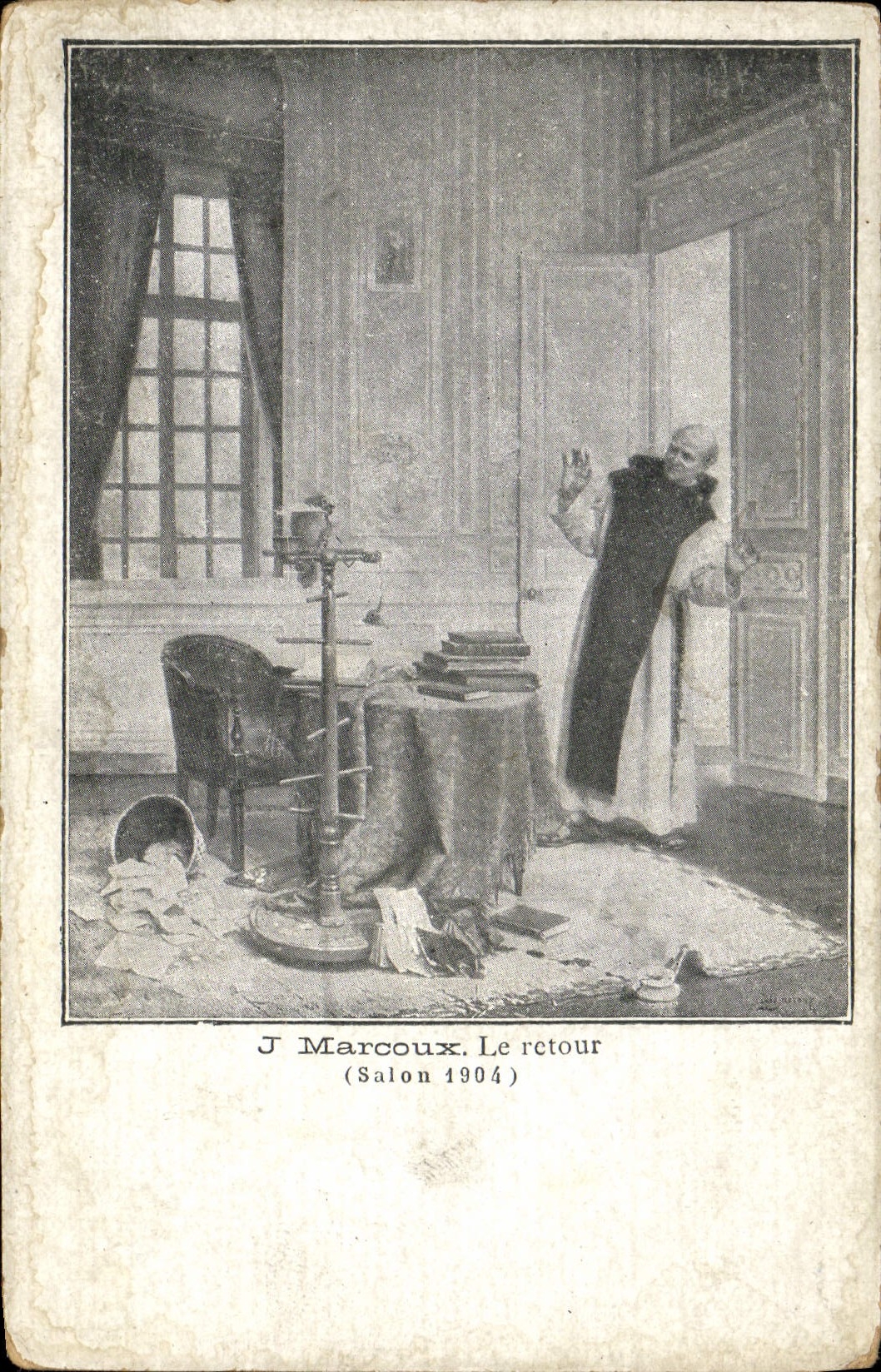 CPA Marcoux Le Retour Salon 1904