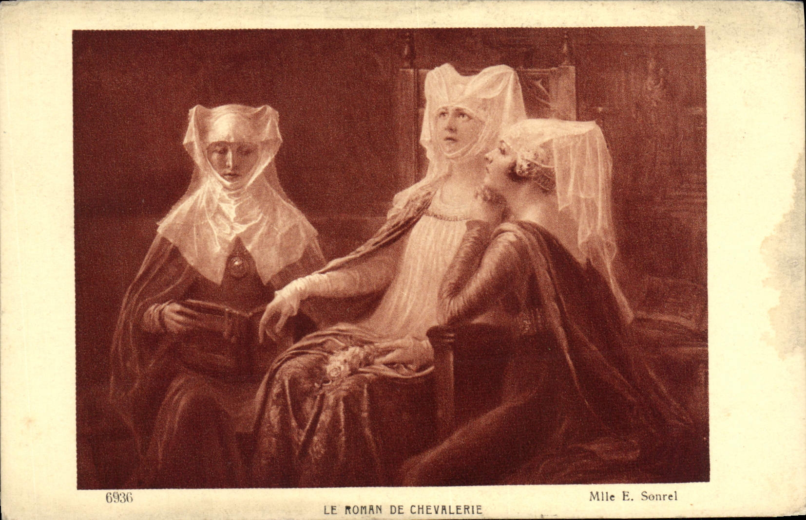 CPA Le Roman De Chevalerie Mlle Sonrel