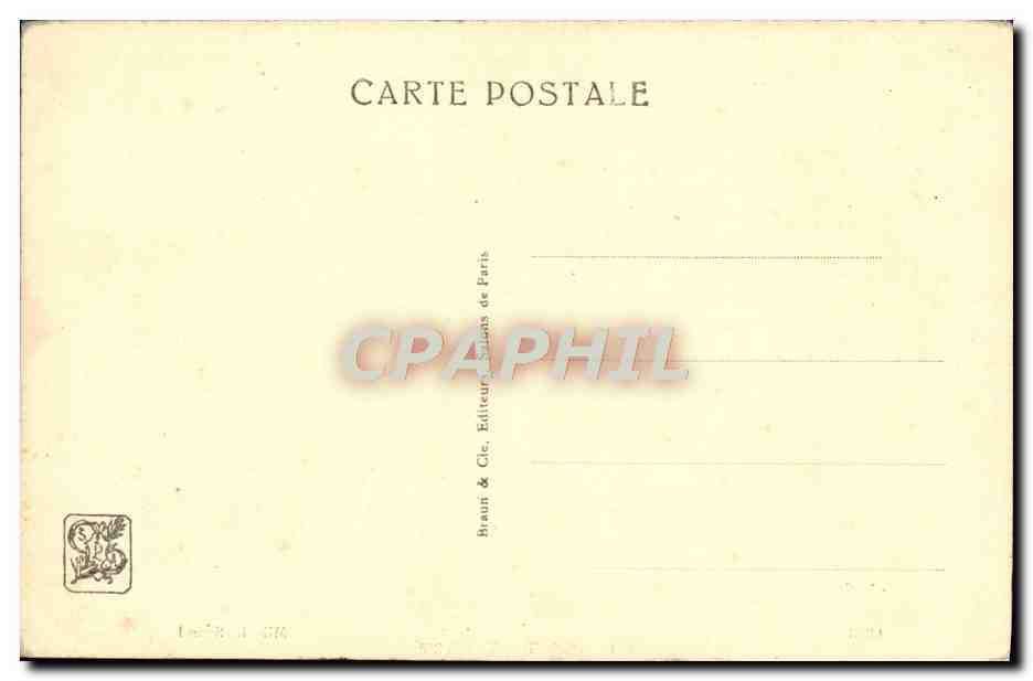 CPA Le Roman De Chevalerie Mlle Sonrel — Verso