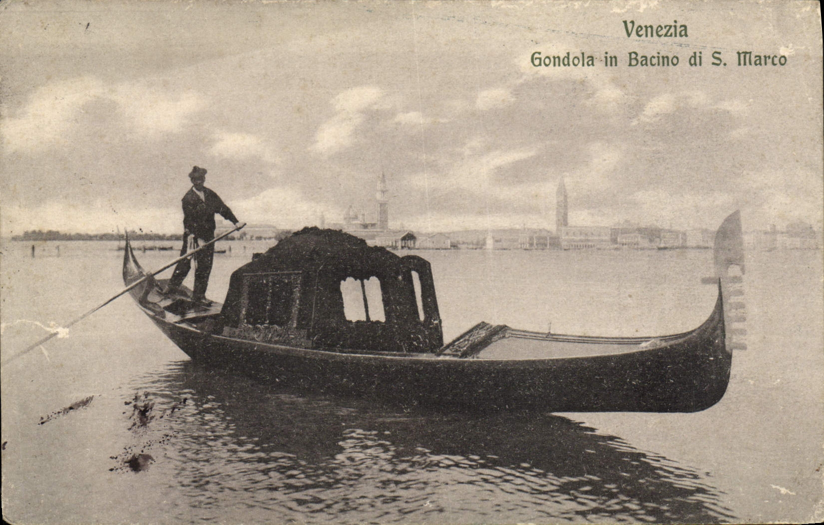 CPA Venezia Gondola in Bacino di S Marco