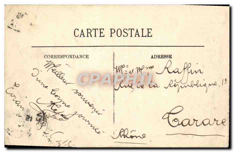 CPA Evian Les Bains Le Port Bateaux — Verso