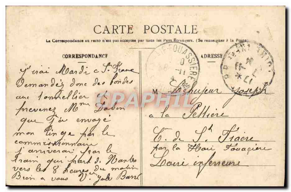 CPA Nantes Le Port Vue Generale des Quais Bateaux — Verso