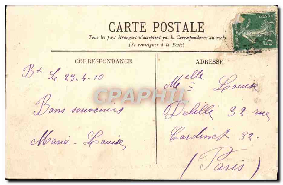 CPA Bordeaux Vue Generale des Quais — Verso