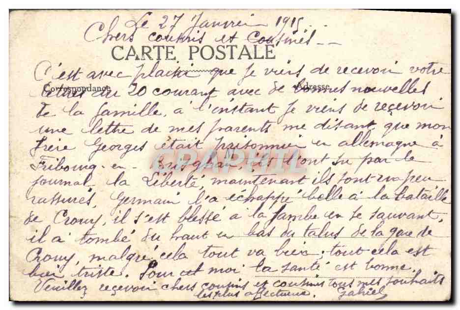 CPA Reims La cathedrale apres le bombardement Militaria — Verso