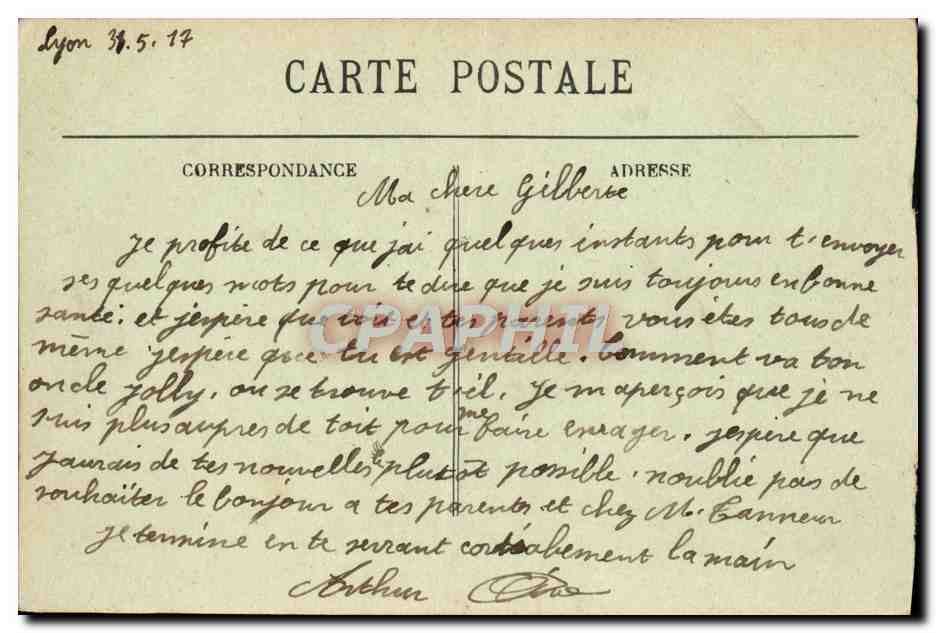 LYON — Le Grand Théâtre — E. R. — Verso