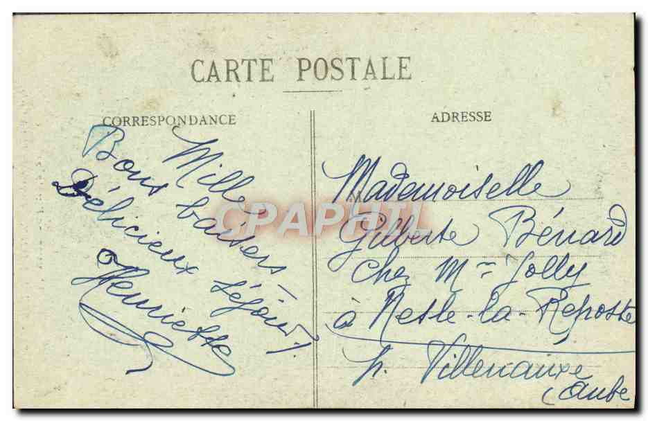 CPA Le Mont Dore Cascade du Plat a Barbe — Verso