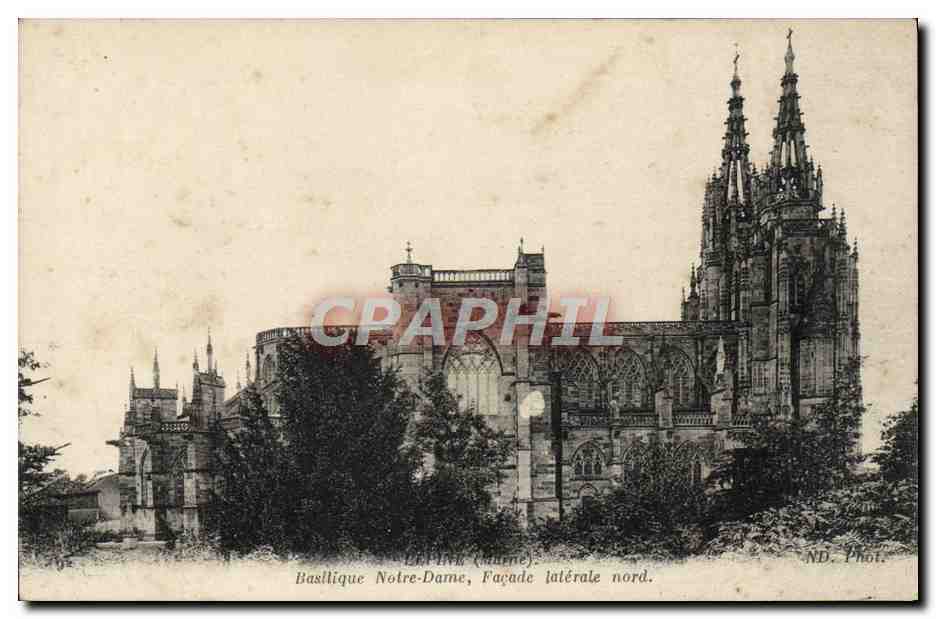 CPA L'Epine Basliique Notre Dame Facade Laterale Nord