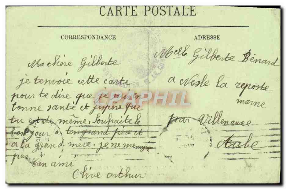 CPA Grande Semaine D'Aviation A Lyon 7 au 15 mai 1910 Vue prise de la tour metallique a Fourviere Avion  — Verso