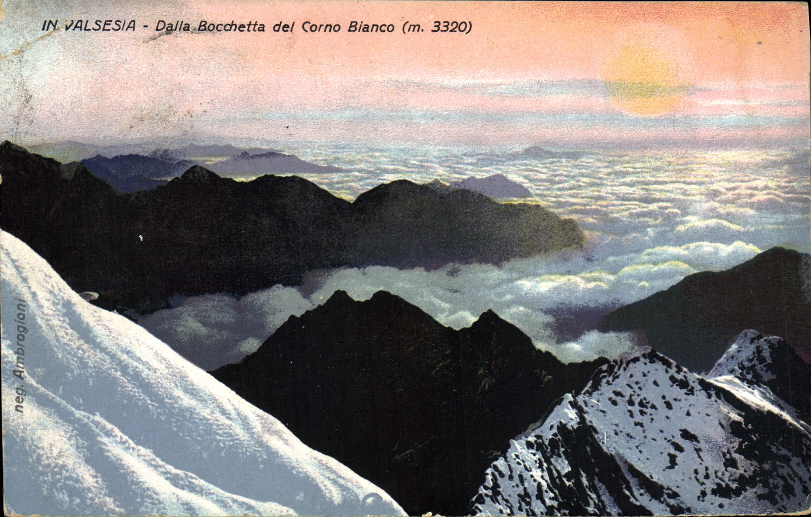 CPA In Valsesia Dalla Bouchetta del Corno Bianco