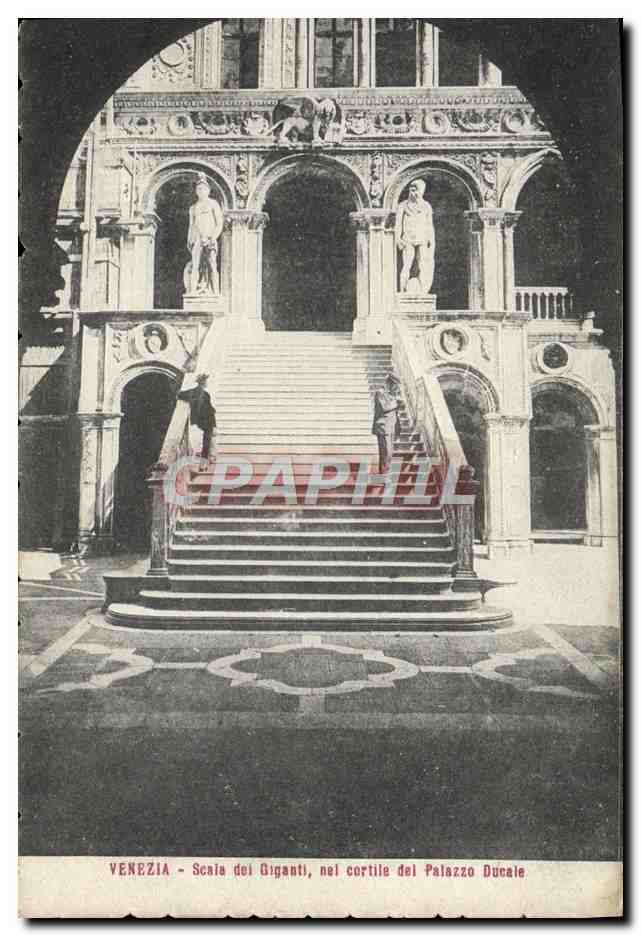CPA Venezia Scala del Giganti nel Cortile del Palazzo Ducale 
