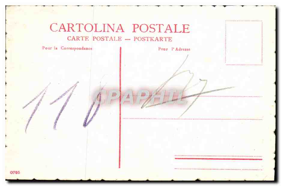 CPA Venezia Scala del Giganti nel Cortile del Palazzo Ducale  — Rückseite