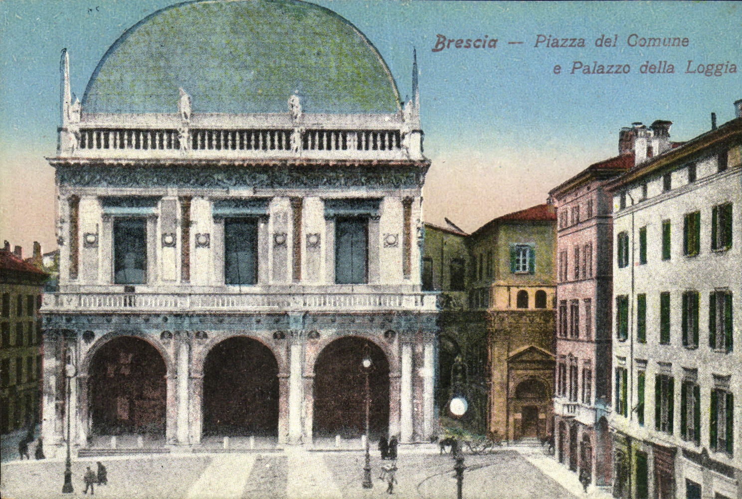 CPA Brescia Piazza del Commune e Palazzo della Loggia