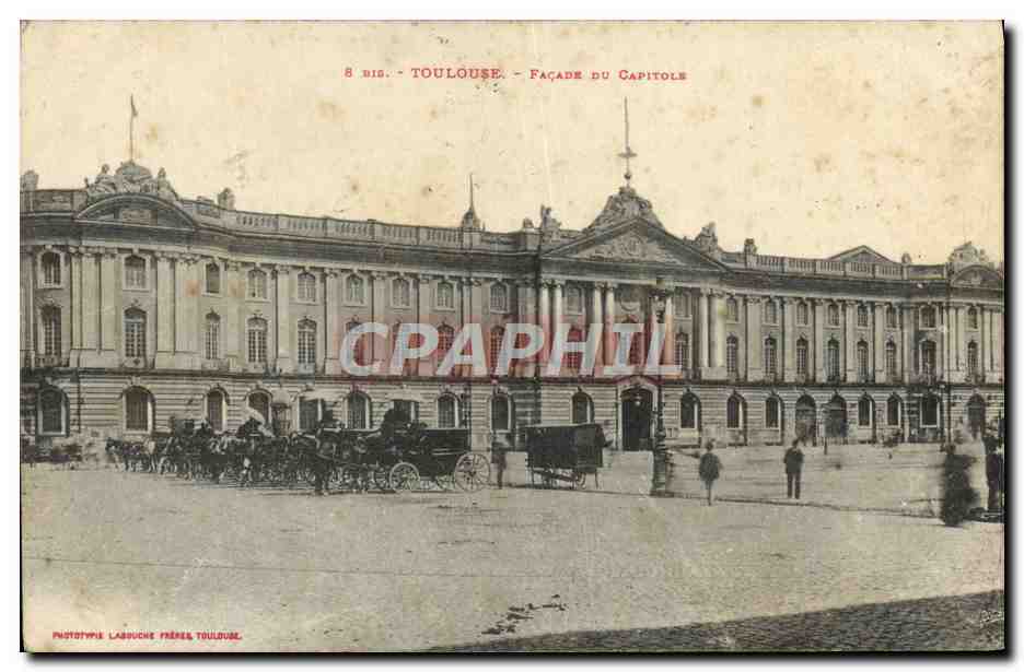 Toulouse - Façade du Capitole — Phototype Labouche Frères Toulouse, n° 8 bis