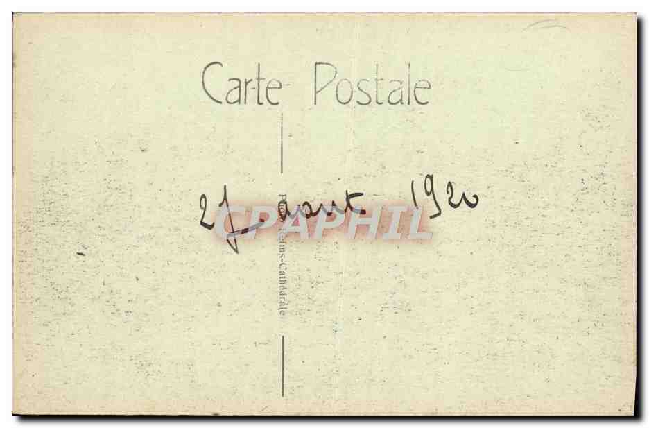 CPA Reims Eglise Saint Jacques Militaria — Verso