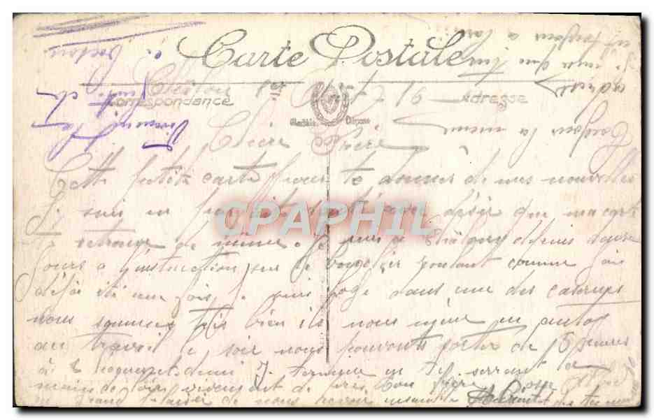 CPA Chalons Sur Marne Panorama Vers la Cathedrale pres de Notre Dame — Rückseite