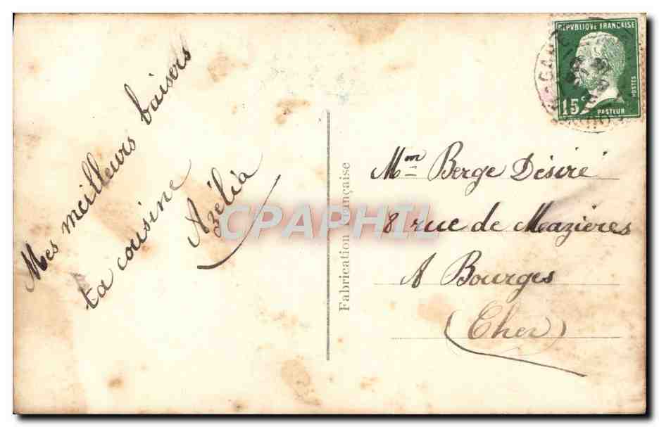 CPA Fantaisie Fleurs — Verso