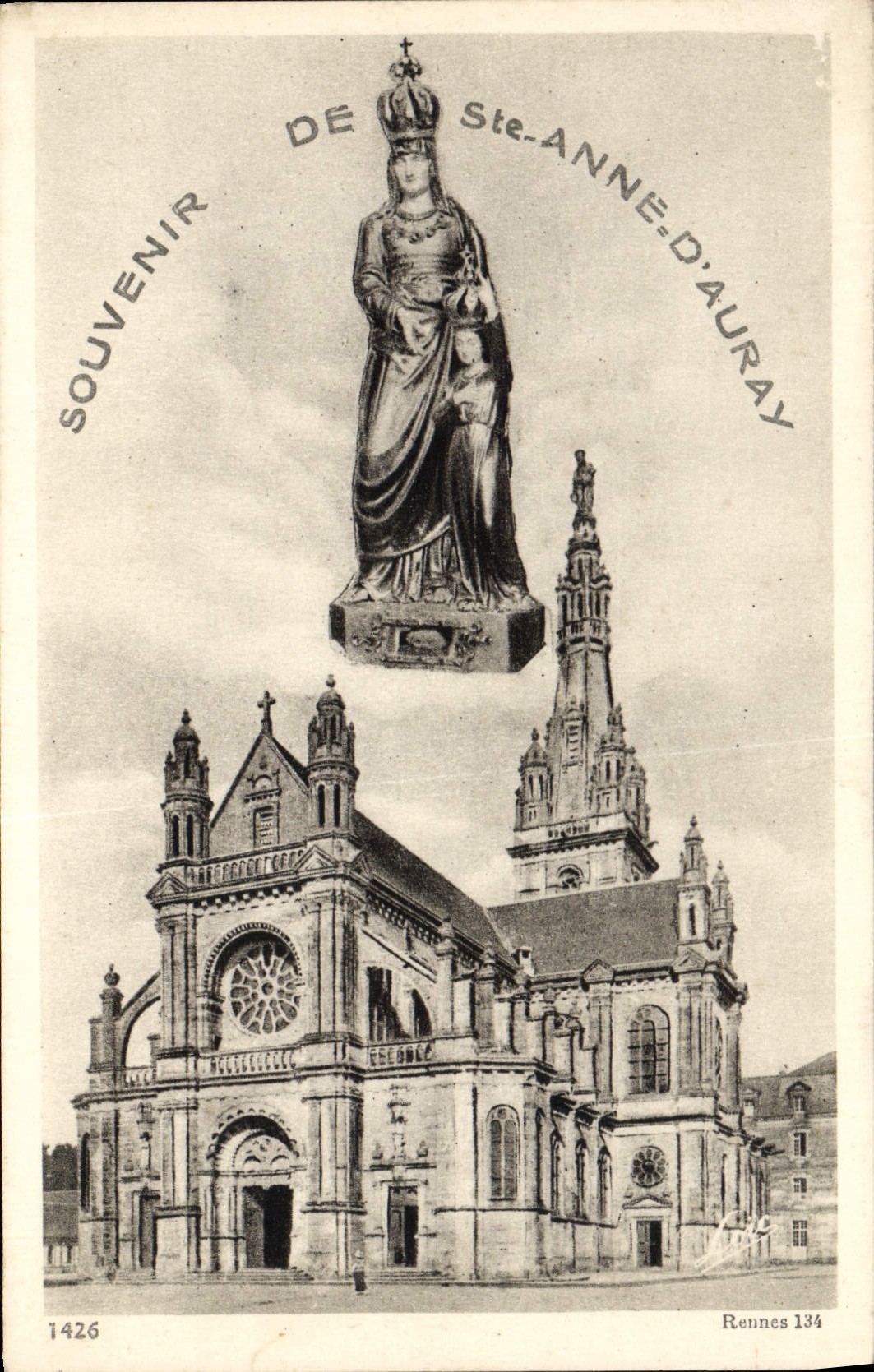 Statue de Sainte-Anne d'Auray — Souvenir de Sainte-Anne-d'Auray — Rennes 134