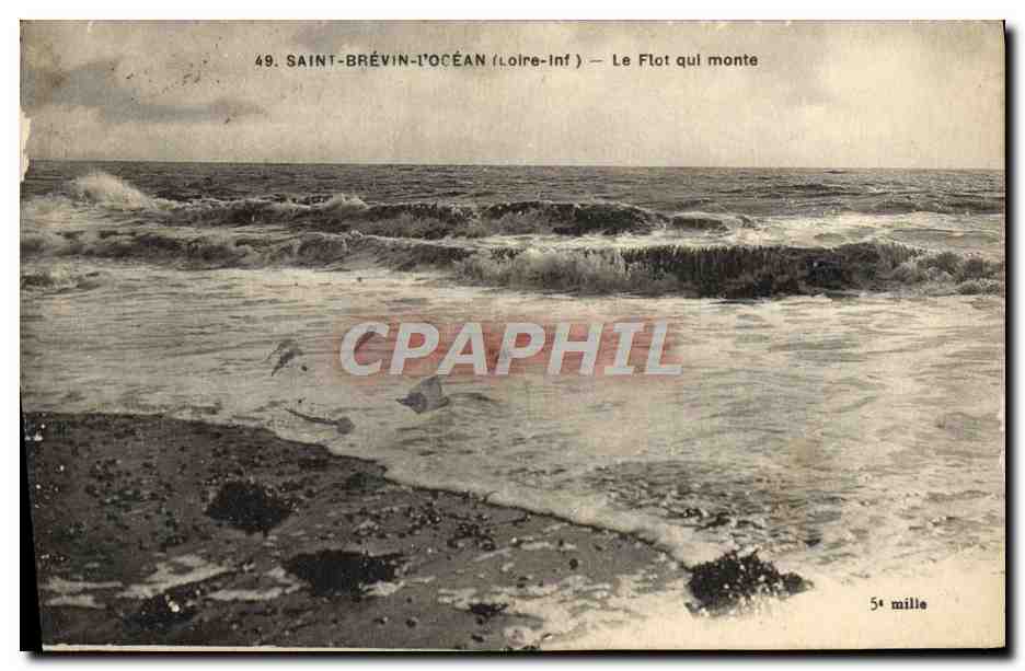 CPA Saint Brevin L'Ocean Le Flot Qui Monte