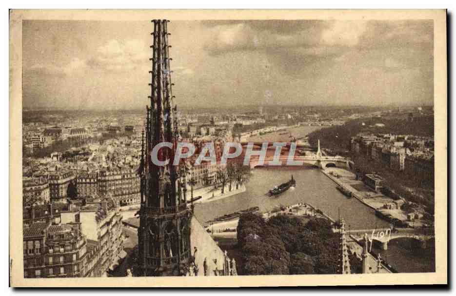 Paris — Panoramablick vom Notre-Dame — Éditions d'Art Martel, Nr. H. 816