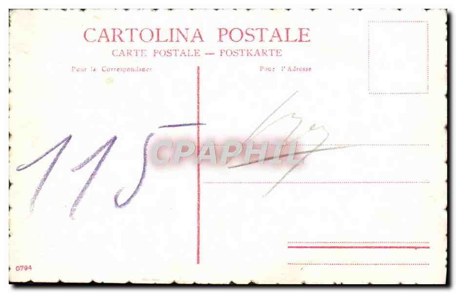 CPA Venezia Chiesa di Marco Due Cavaill della Facciata Chevaux  — Rückseite