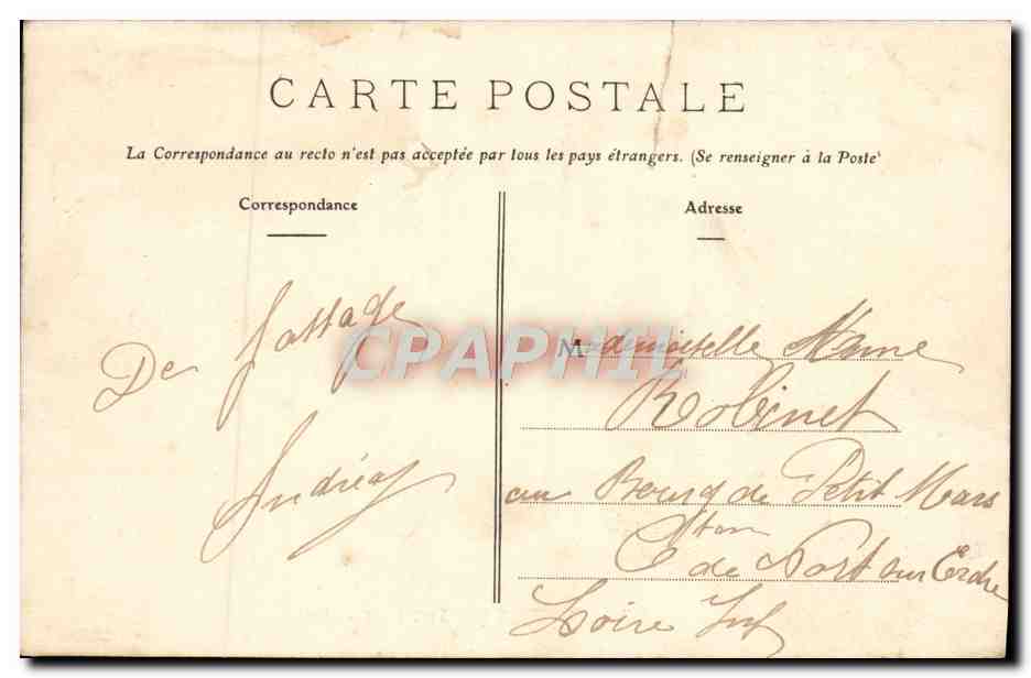 CPA Pornichet Le Casino — Rückseite