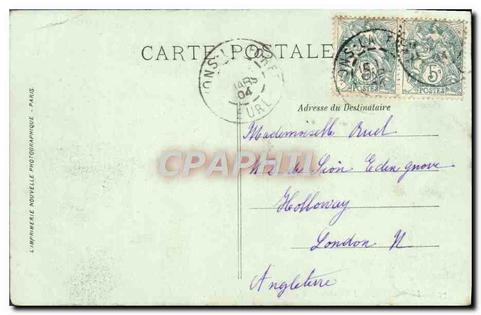 CPA Le Havre L'Hotel de Ville et le Jardin Public — Rückseite